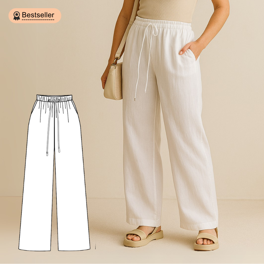 Ariana Pants - PDF Sewing Pattern (Plus Sizes Included)