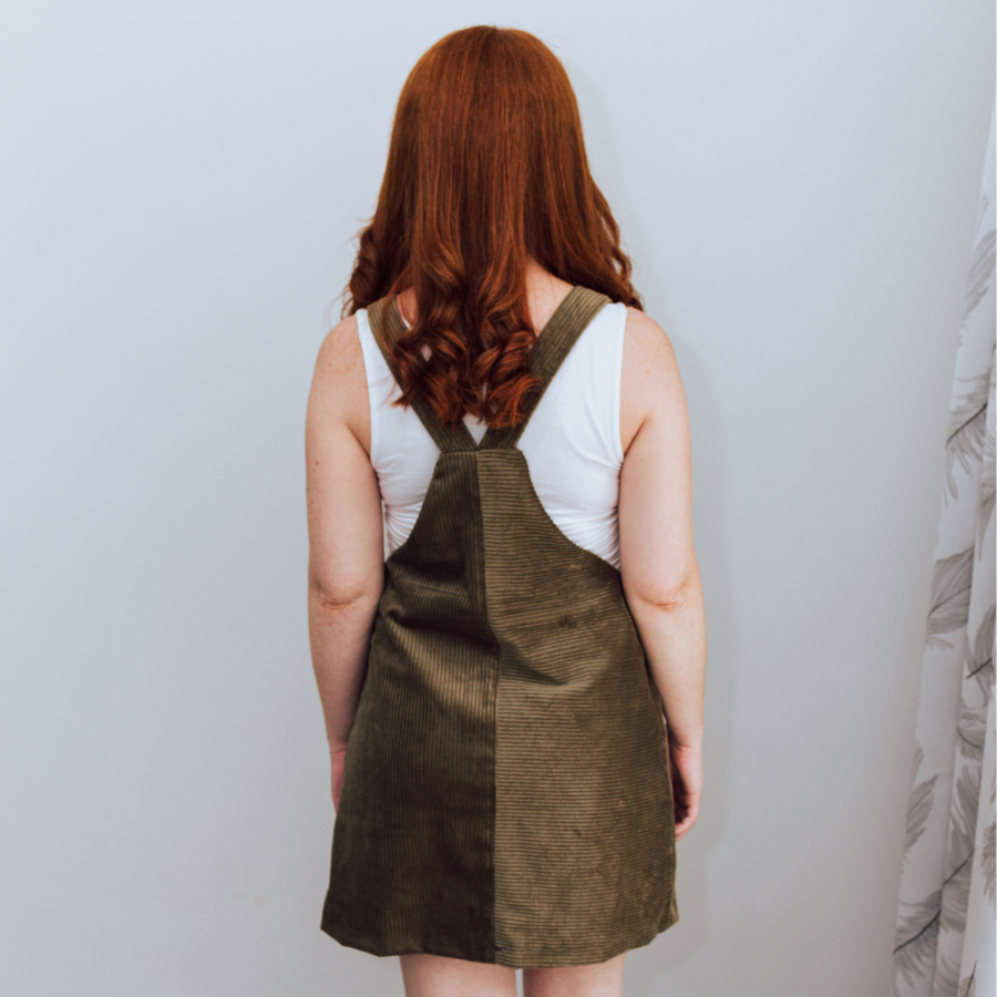 Pinafore Dress - PDF Sewing Pattern (Plus Sizes Included)